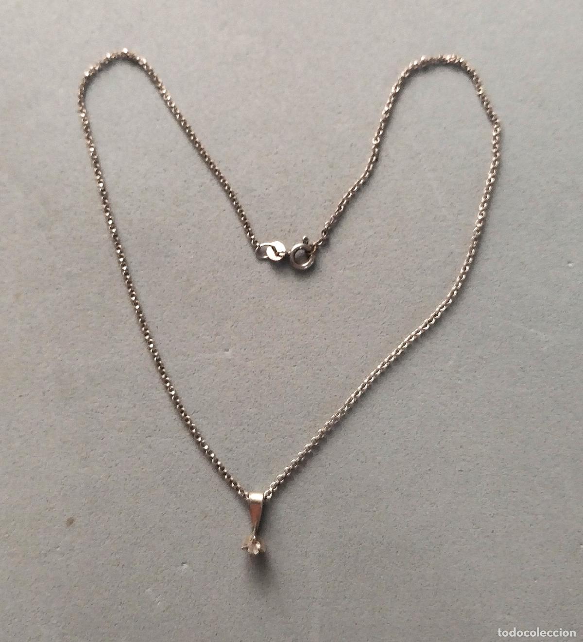 Joyeria: Cadena con colgante de plata de ley contrastada. - Foto 1