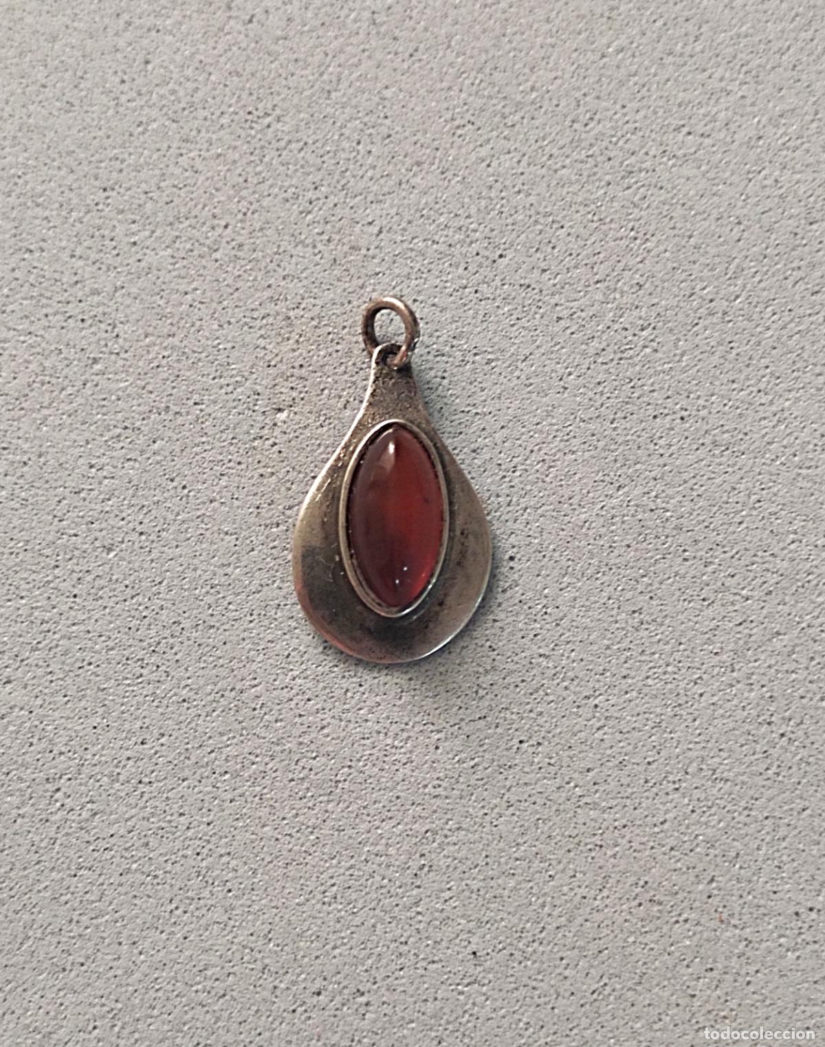Joyeria: Colgante de plata y &aacute;mbar o simil. - Foto 1