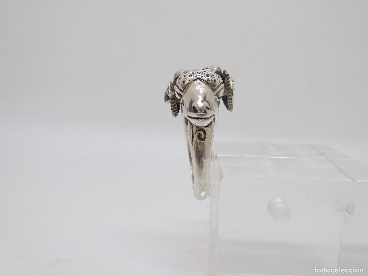Joyeria: Anillo &ldquo;Cabeza de carnero&rdquo;, Plata 925, 60&rsquo;s - Foto 9
