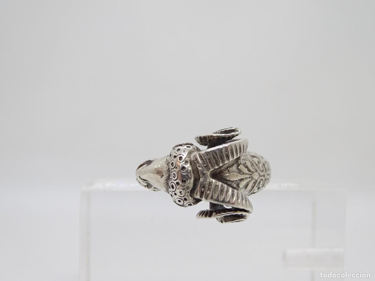 Joyeria: Anillo &ldquo;Cabeza de carnero&rdquo;, Plata 925, 60&rsquo;s - Foto 11