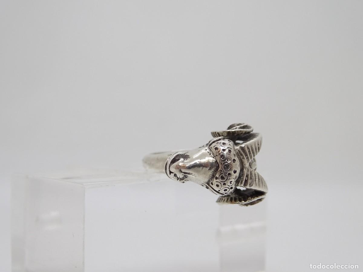 Joyeria: Anillo &ldquo;Cabeza de carnero&rdquo;, Plata 925, 60&rsquo;s - Foto 12