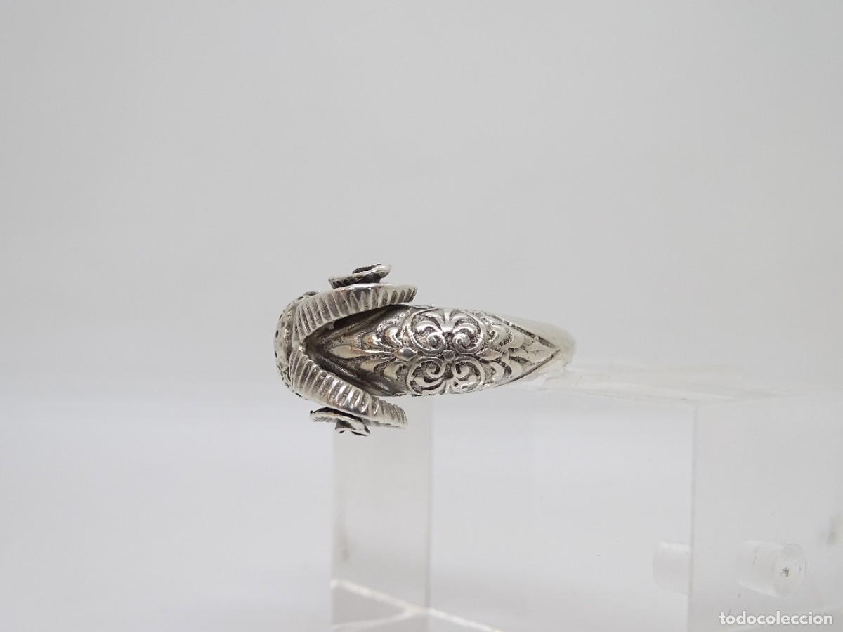 Joyeria: Anillo &ldquo;Cabeza de carnero&rdquo;, Plata 925, 60&rsquo;s - Foto 13