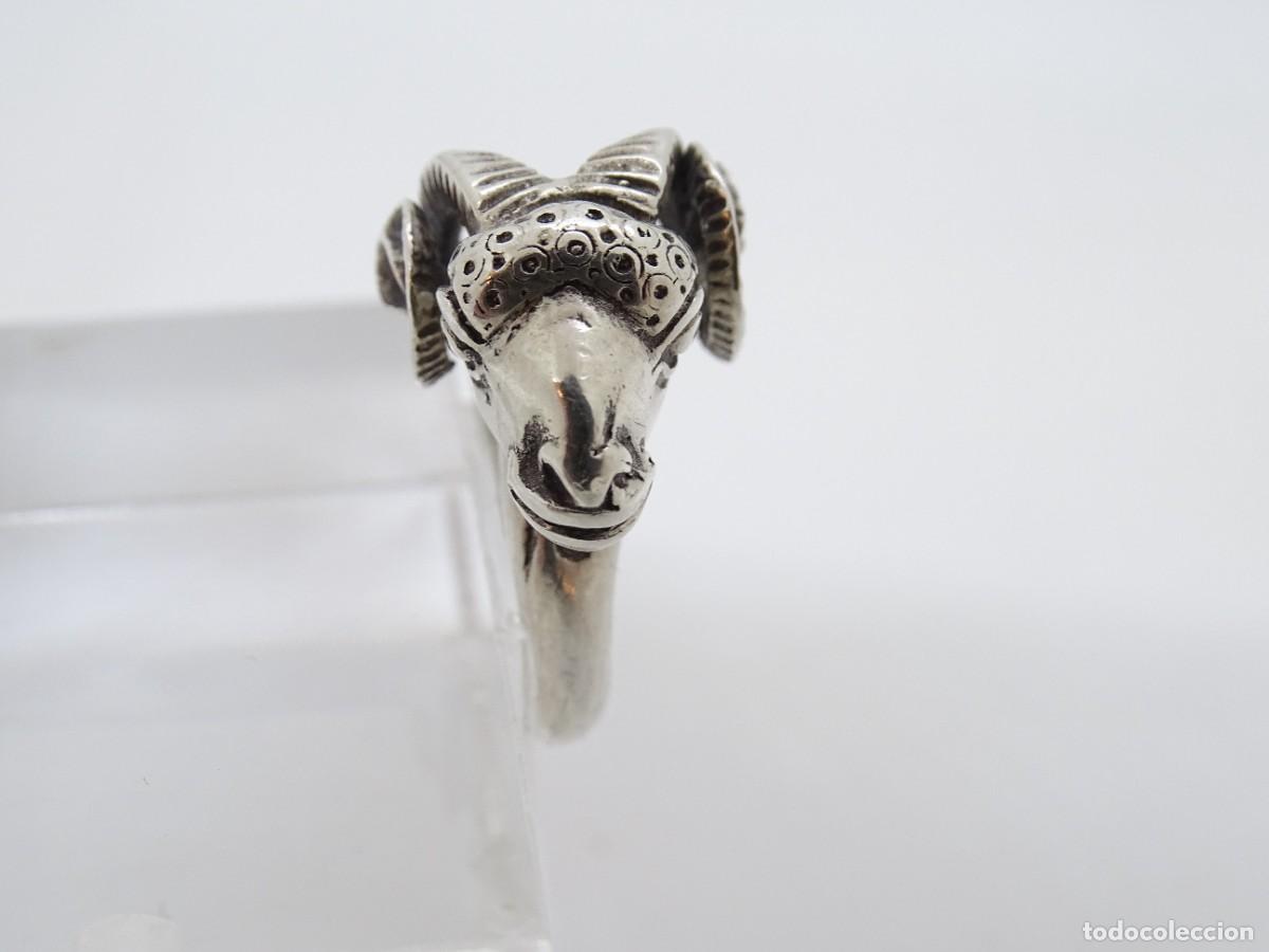 Joyeria: Anillo &ldquo;Cabeza de carnero&rdquo;, Plata 925, 60&rsquo;s - Foto 17
