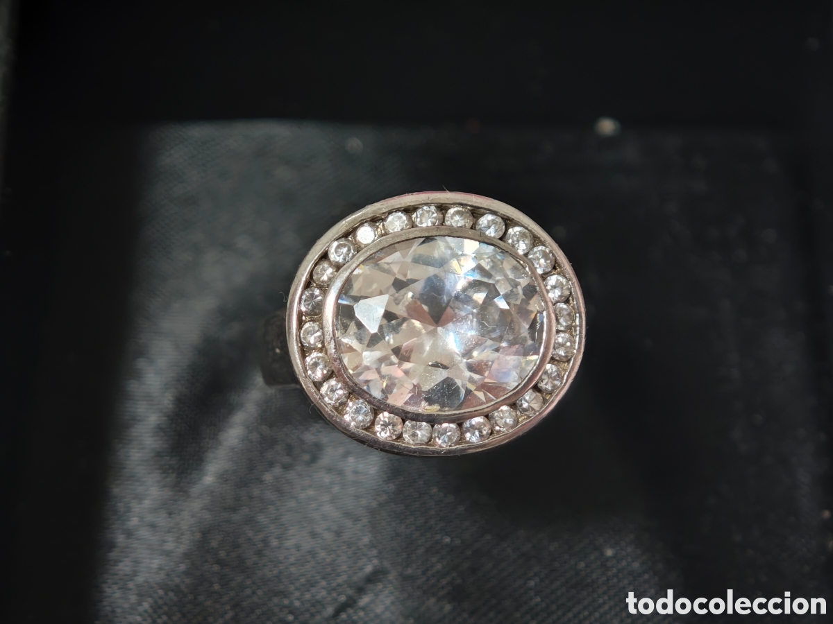 Joyeria: Anillo de plata de ley con circ&oacute;n y circonitas - Foto 4