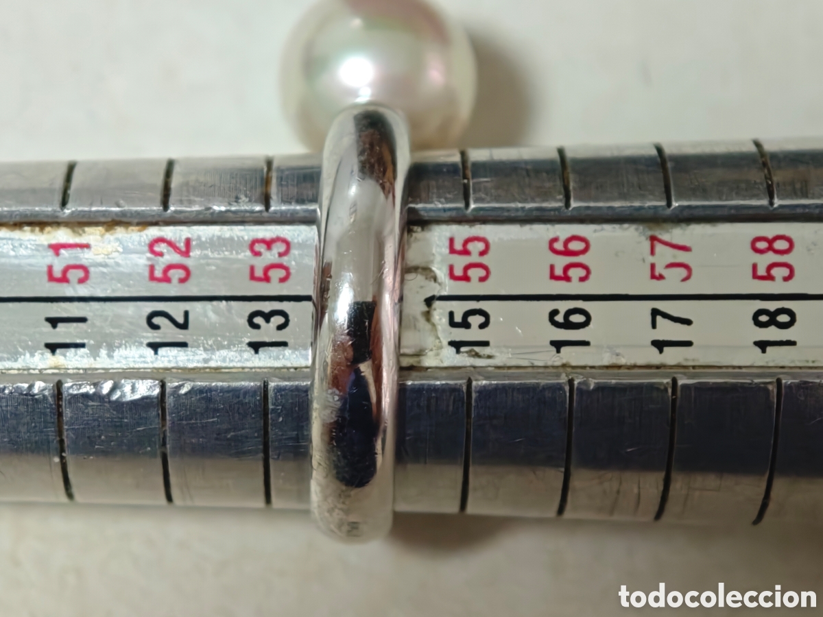 Joyeria: Anillo de plata de ley y perla - Foto 6