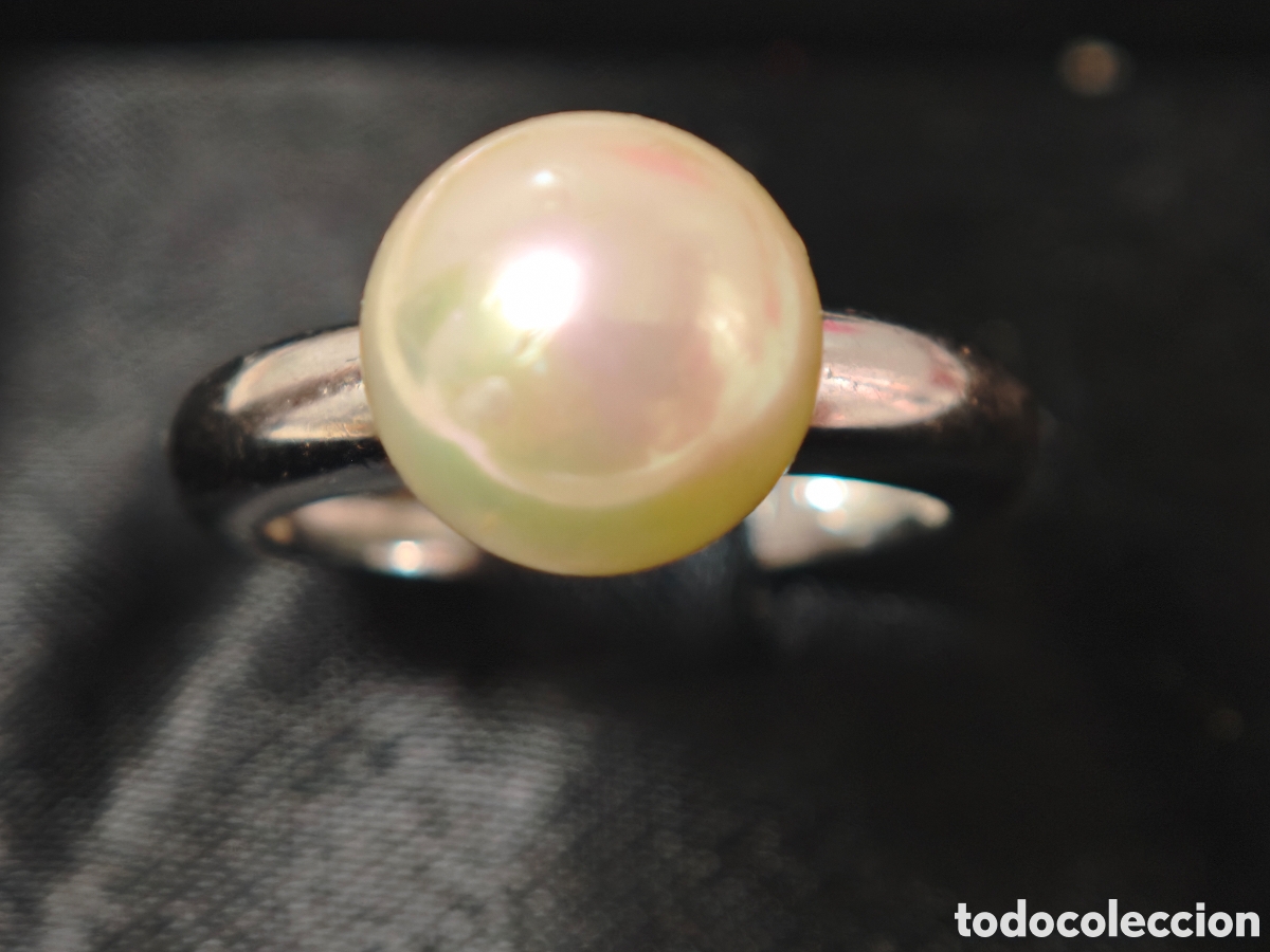 Joyeria: Anillo de plata de ley y perla - Foto 1