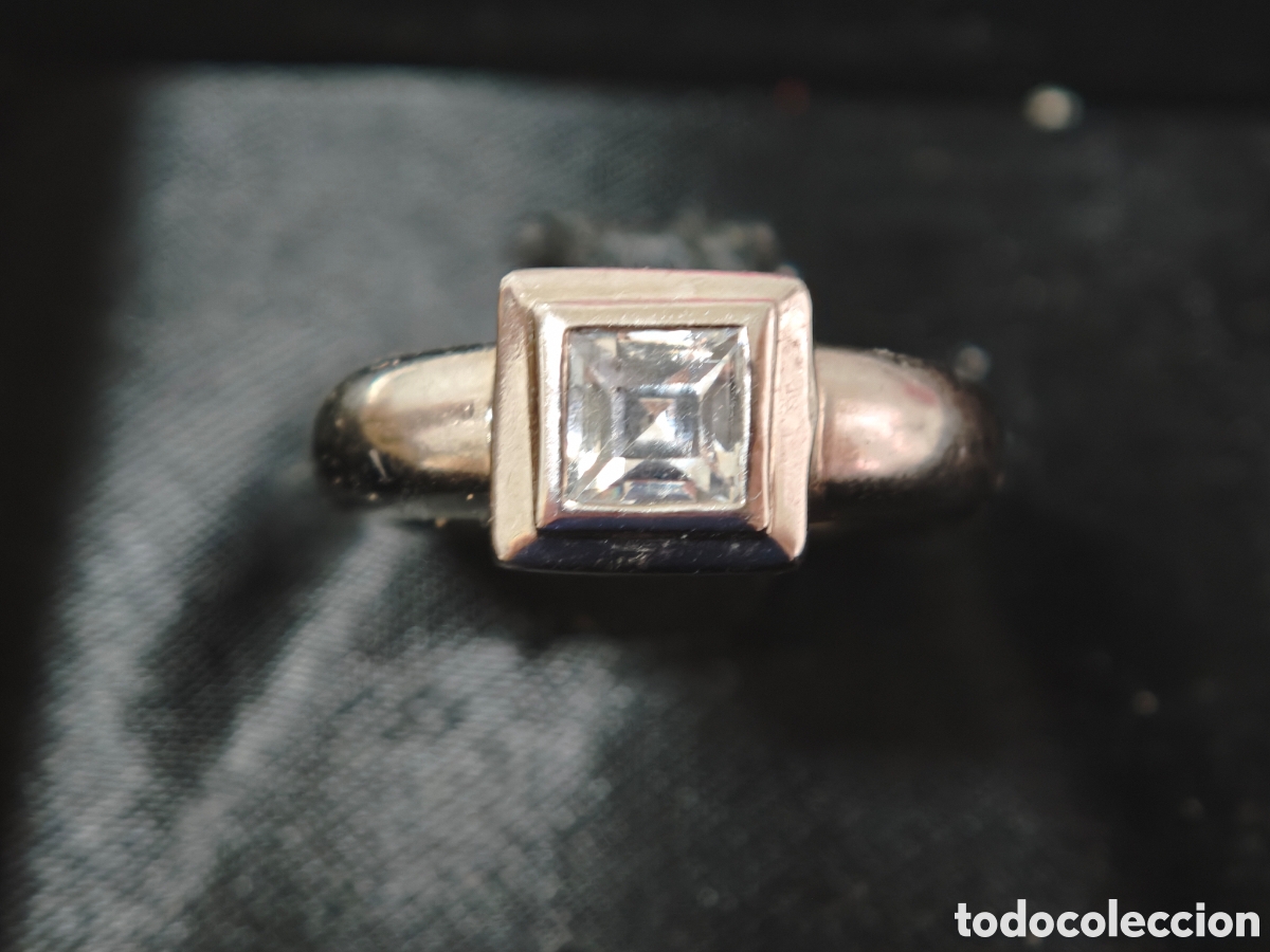 Joyeria: Anillo de plata de ley con circonita - Foto 1