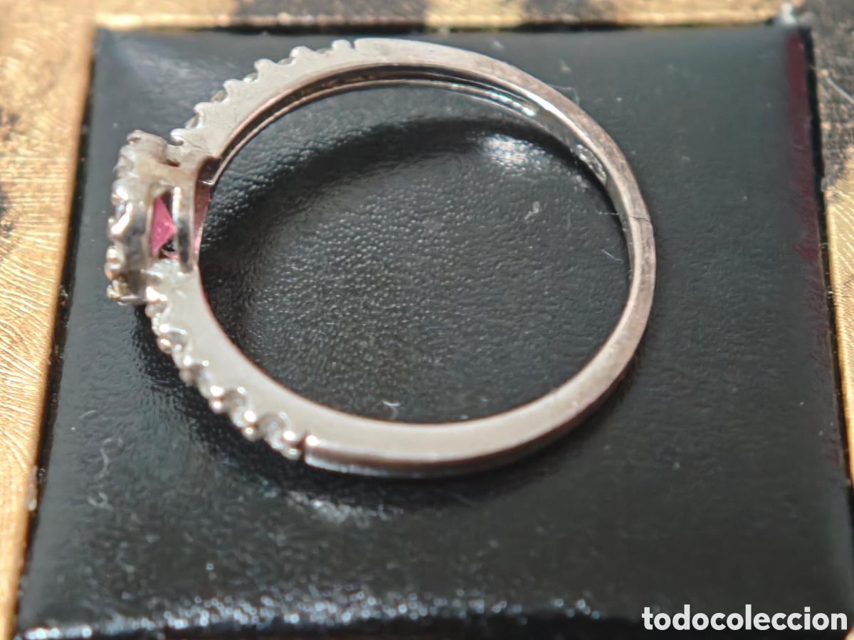 Joyeria: Anillo plata de ley piedra roja circonitas - Foto 7