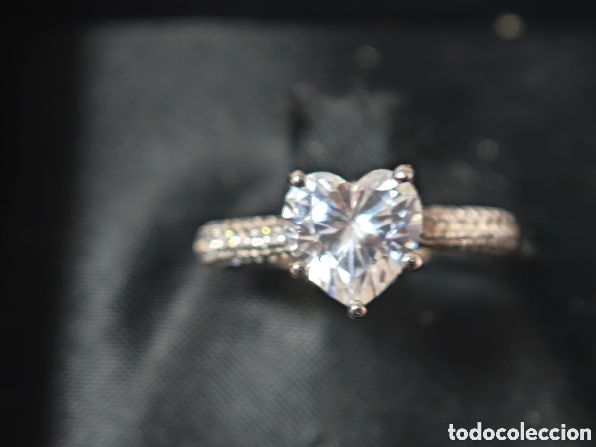 Joyeria: Precioso anillo en plato de ley con circonitas - Foto 4