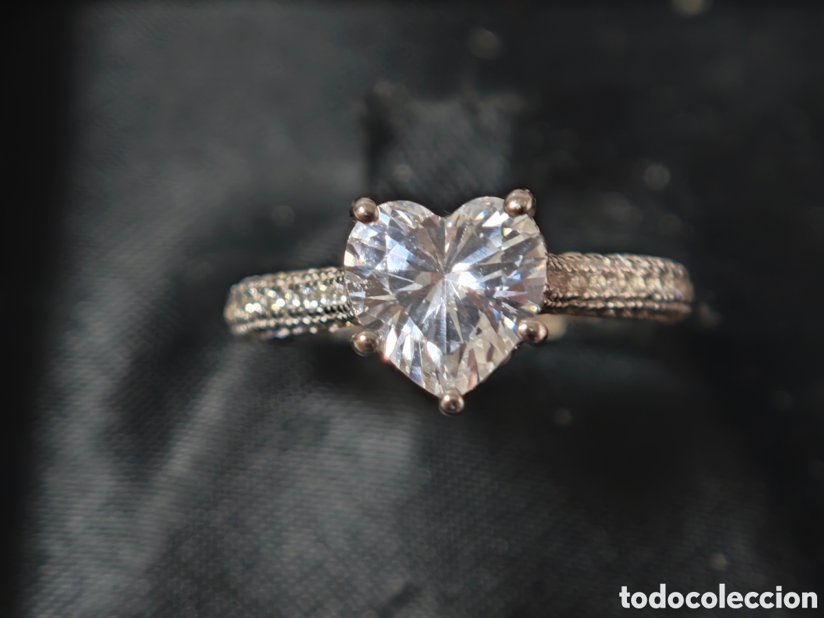 Joyeria: Precioso anillo en plato de ley con circonitas - Foto 5