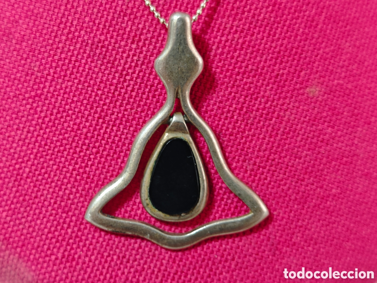 Joyeria: Colgante en plata de ley y On&iacute;s con cadena de 45 cm en plata - Foto 4