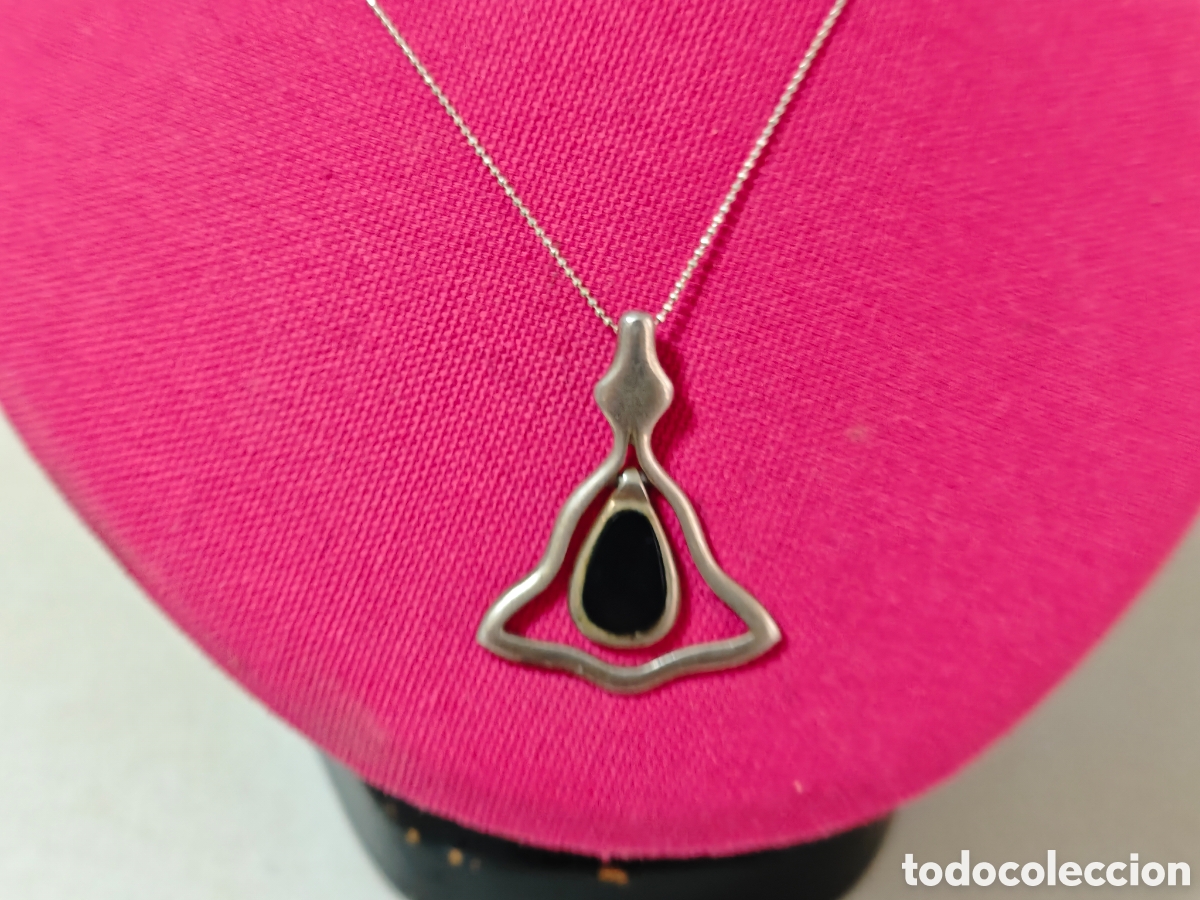 Joyeria: Colgante en plata de ley y On&iacute;s con cadena de 45 cm en plata - Foto 5