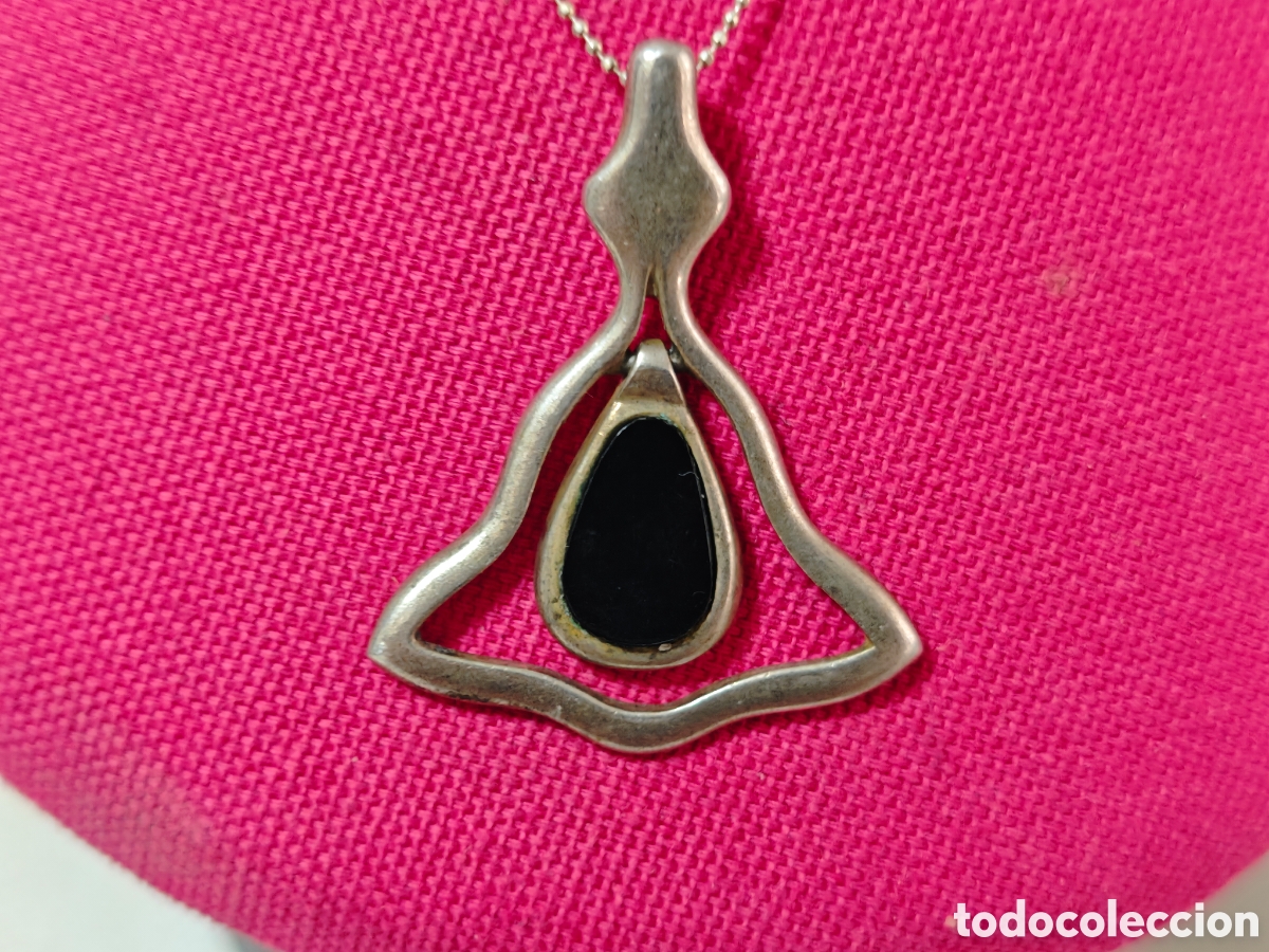 Joyeria: Colgante en plata de ley y On&iacute;s con cadena de 45 cm en plata - Foto 1