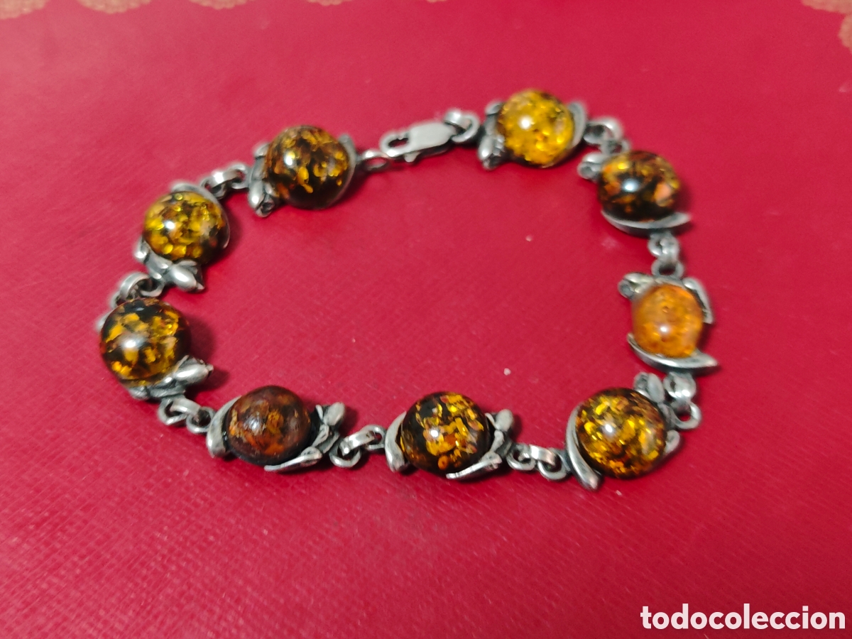 Joyeria: Pulsera en plata de ley piedras tipo &aacute;mbar - Foto 4