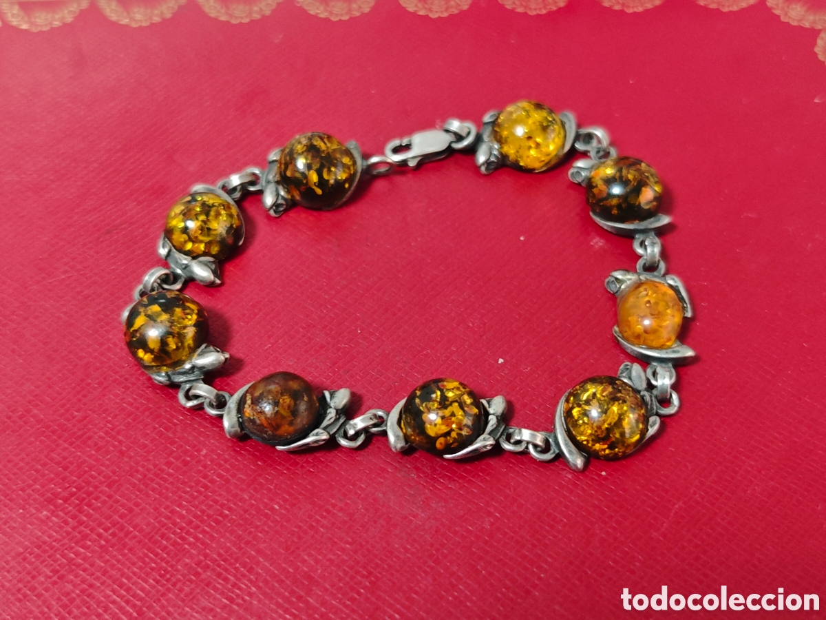 Joyeria: Pulsera en plata de ley piedras tipo &aacute;mbar - Foto 5