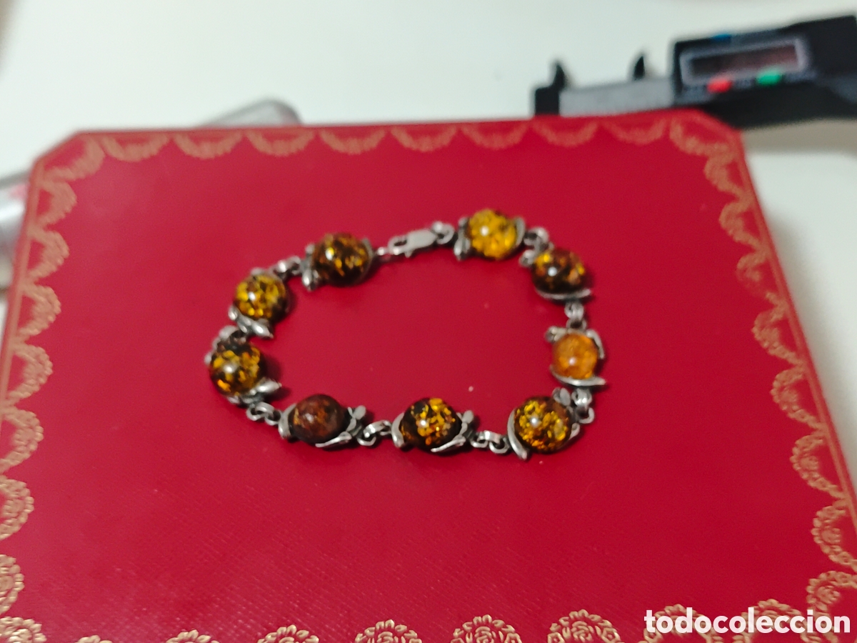 Joyeria: Pulsera en plata de ley piedras tipo &aacute;mbar - Foto 6