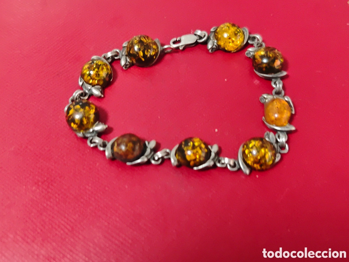 Joyeria: Pulsera en plata de ley piedras tipo &aacute;mbar - Foto 7