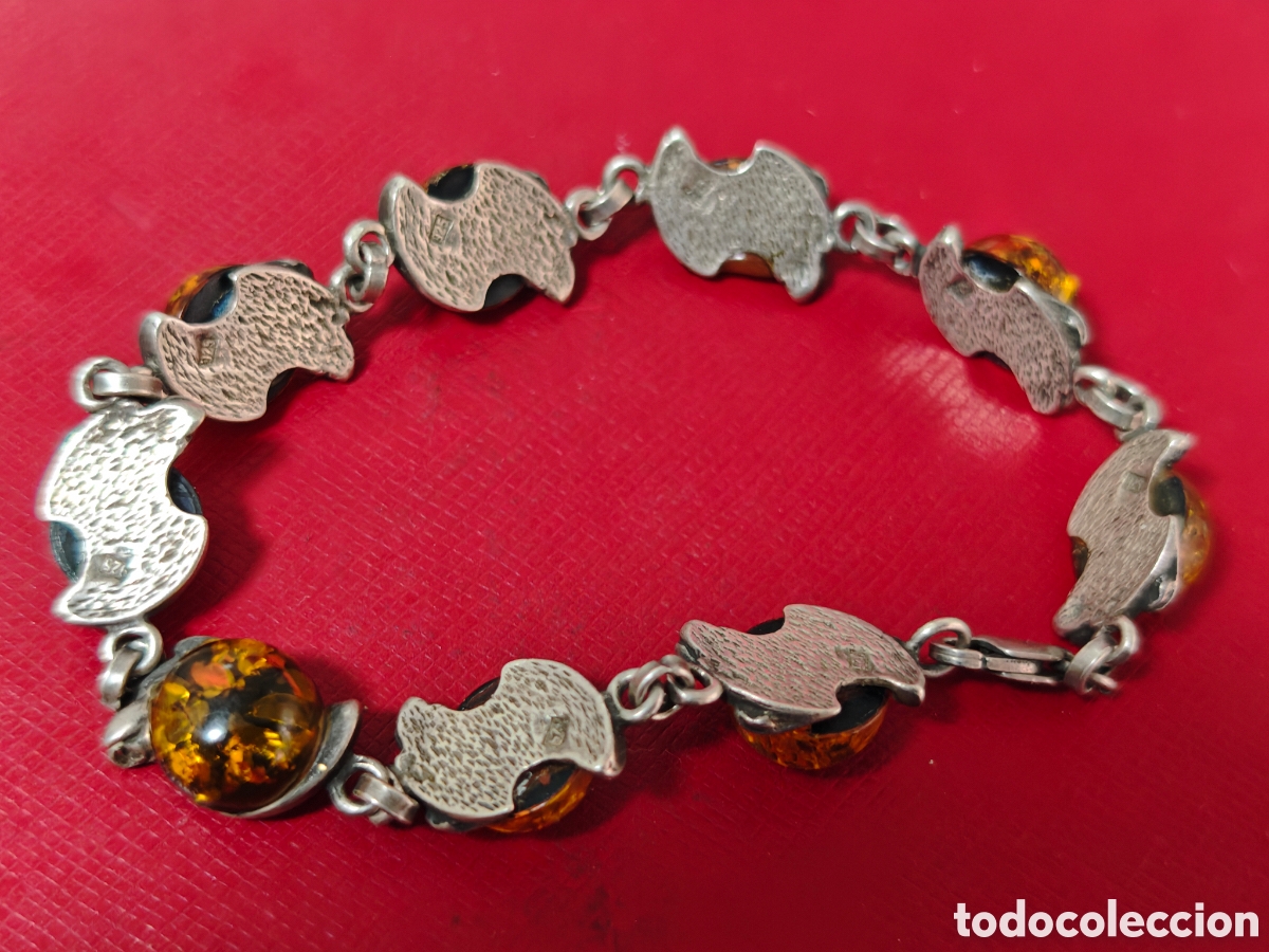 Joyeria: Pulsera en plata de ley piedras tipo &aacute;mbar - Foto 9