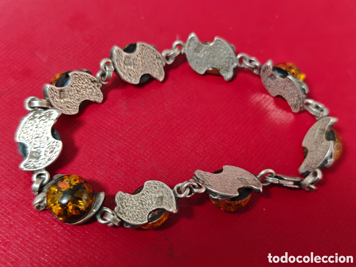 Joyeria: Pulsera en plata de ley piedras tipo &aacute;mbar - Foto 10
