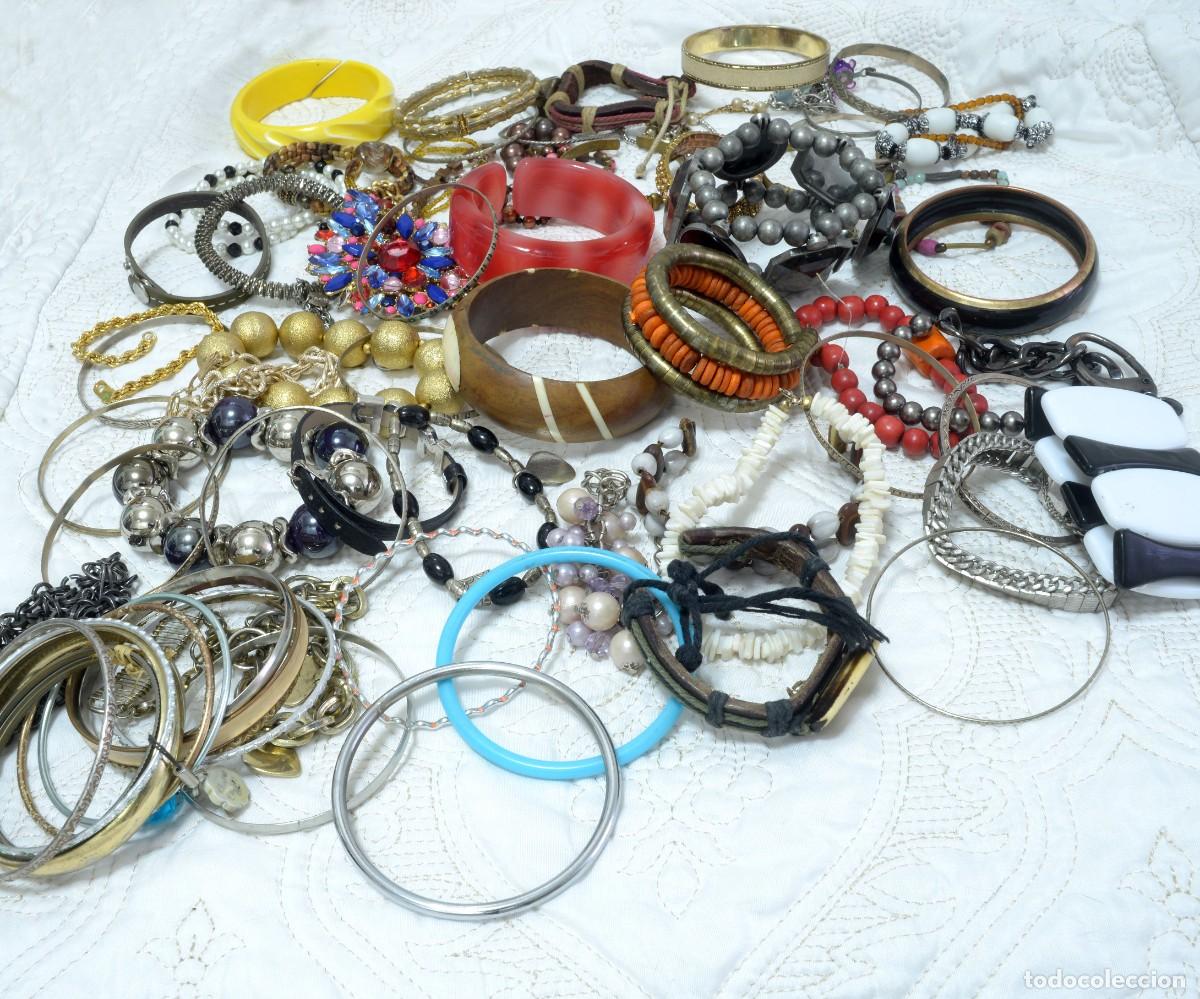Joyeria: MEGA LOTE DE 72 SETENTA Y DOS PULSERAS VARIADAS, VINTAGE - Foto 1