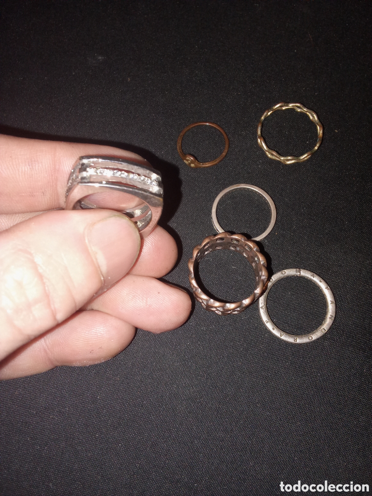 Joyeria: LOTE DE ANILLOS UNO DE PLATA MARCA PANDORA - Foto 2