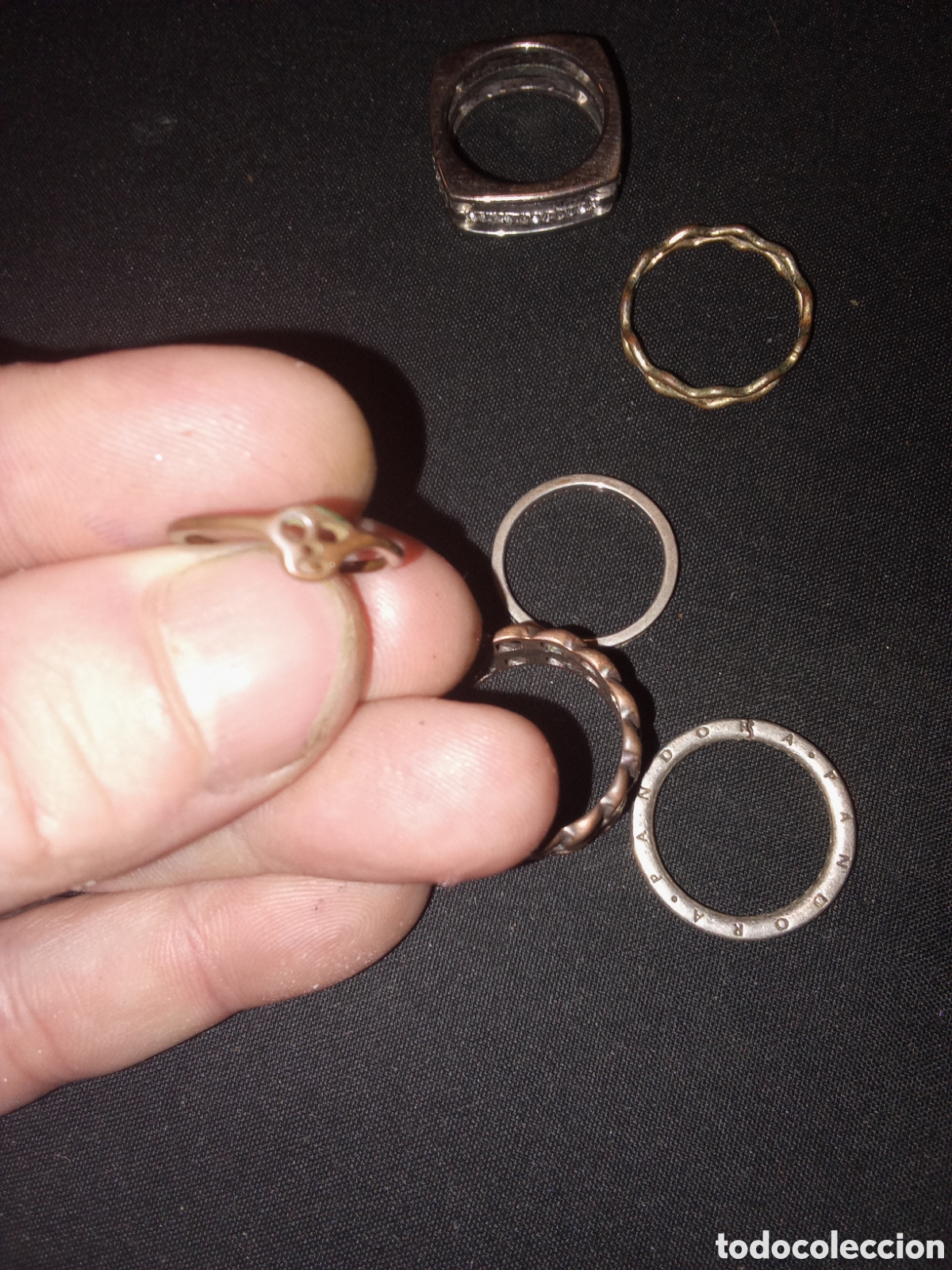 Joyeria: LOTE DE ANILLOS UNO DE PLATA MARCA PANDORA - Foto 3