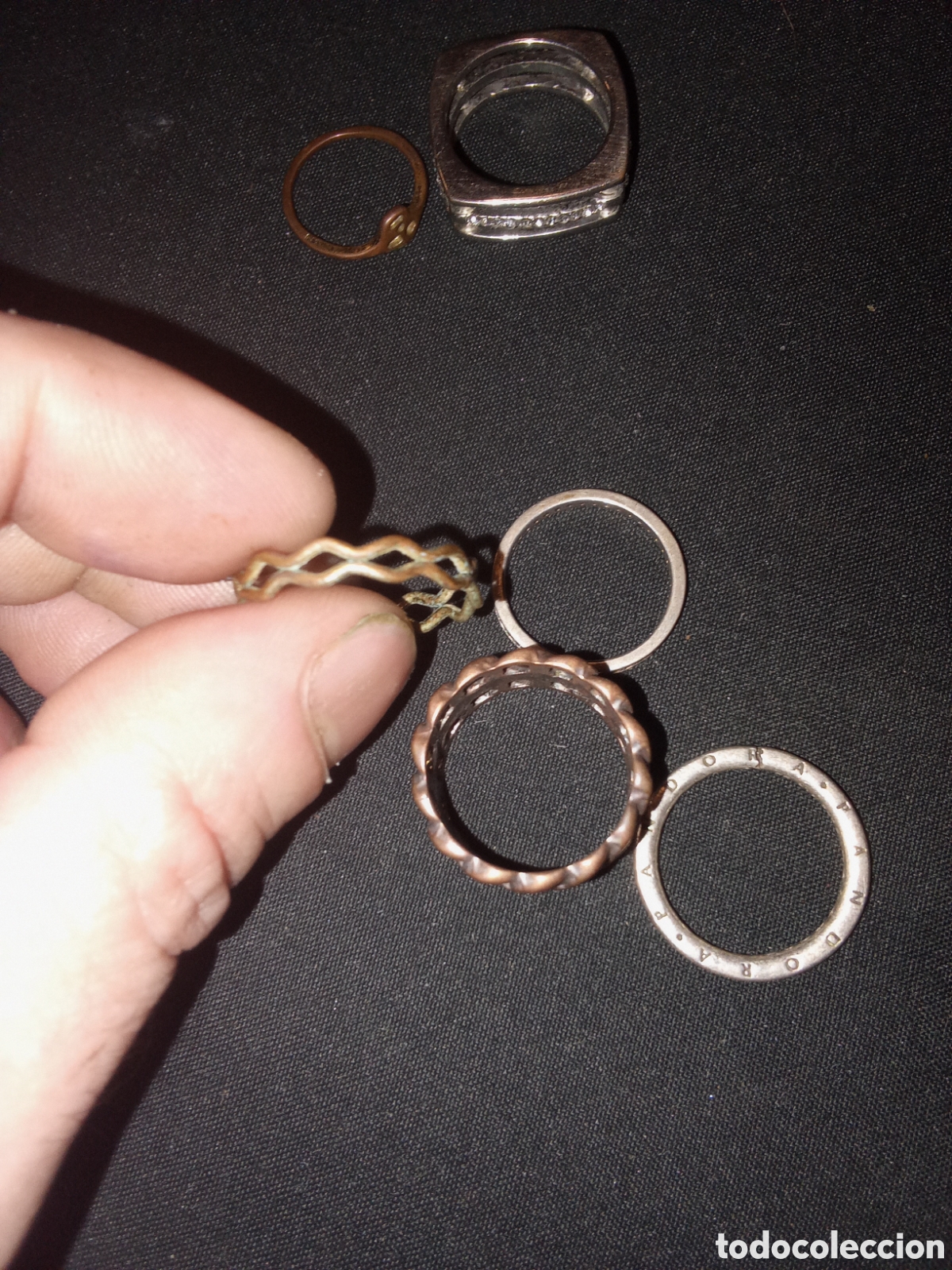 Joyeria: LOTE DE ANILLOS UNO DE PLATA MARCA PANDORA - Foto 4