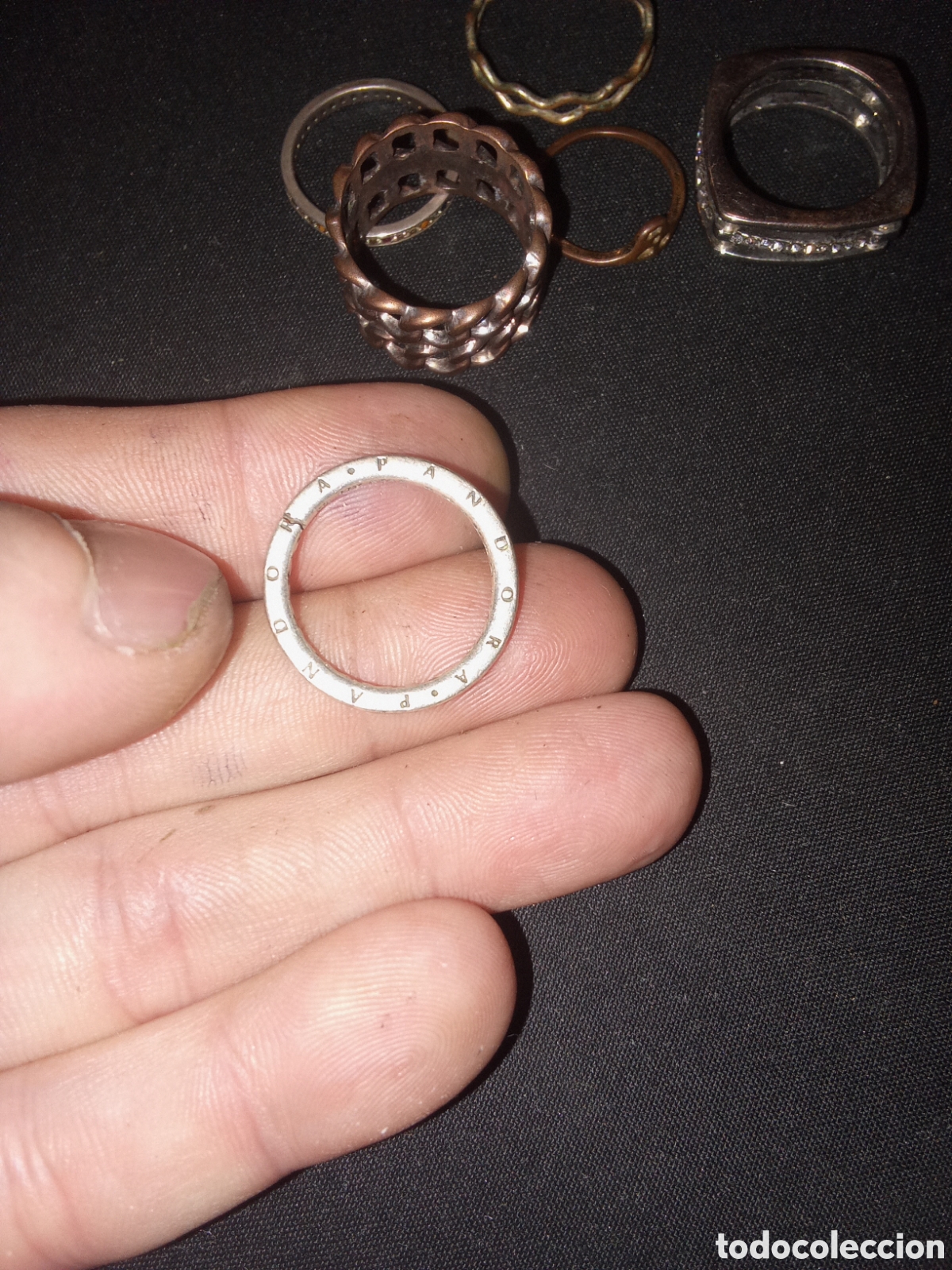 Joyeria: LOTE DE ANILLOS UNO DE PLATA MARCA PANDORA - Foto 7