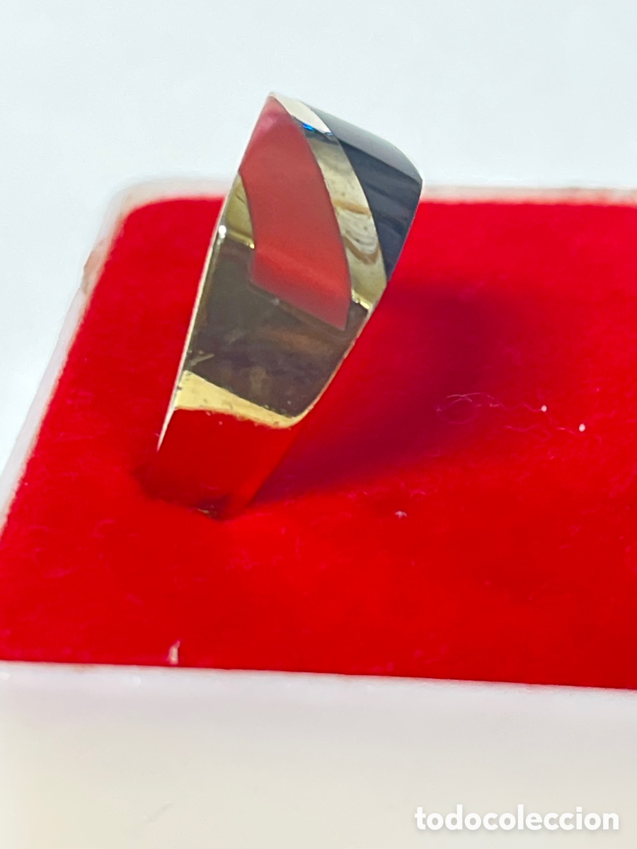 Joyeria: Anillo de plata chapado en oro /S332 - Foto 3