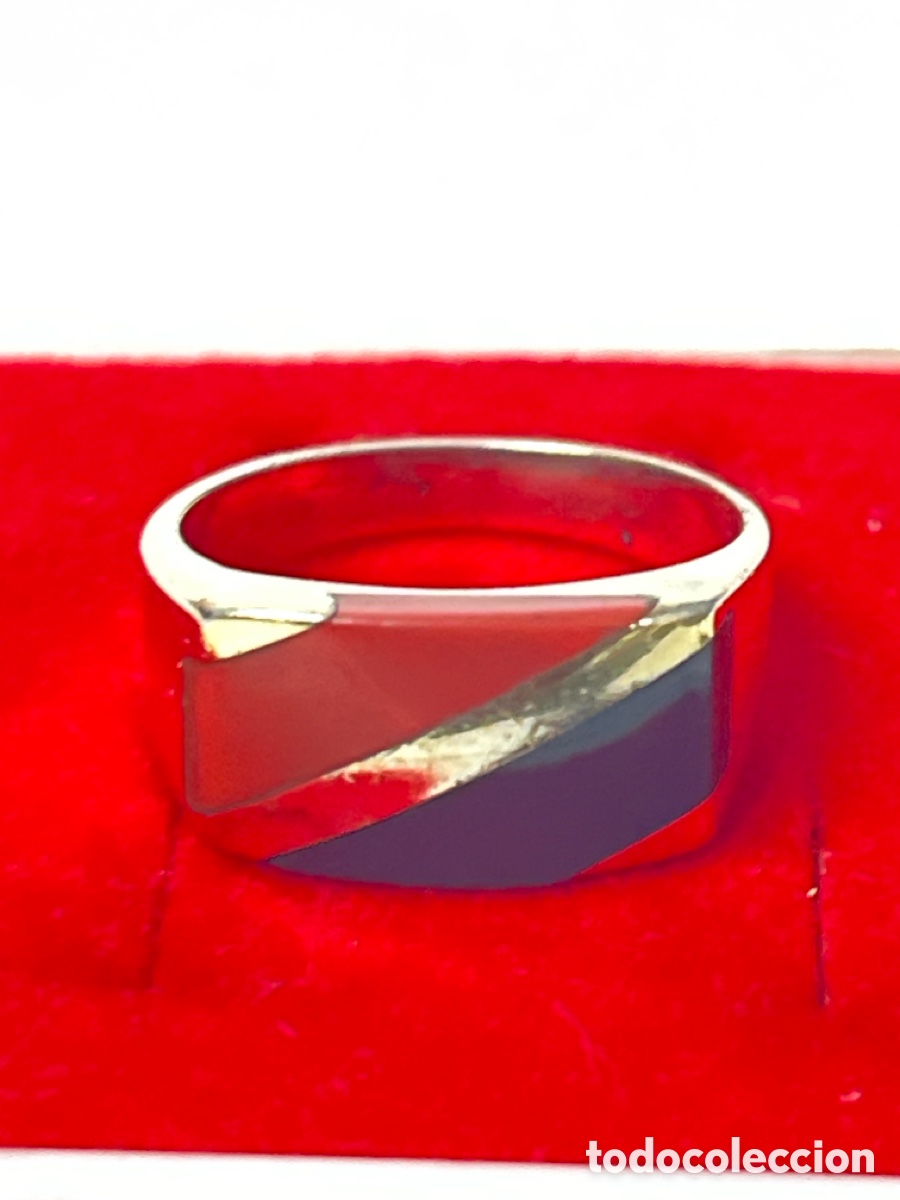Joyeria: Anillo de plata chapado en oro /S332 - Foto 4