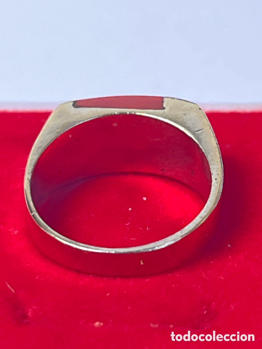 Joyeria: Anillo de plata chapado en oro /S332 - Foto 5
