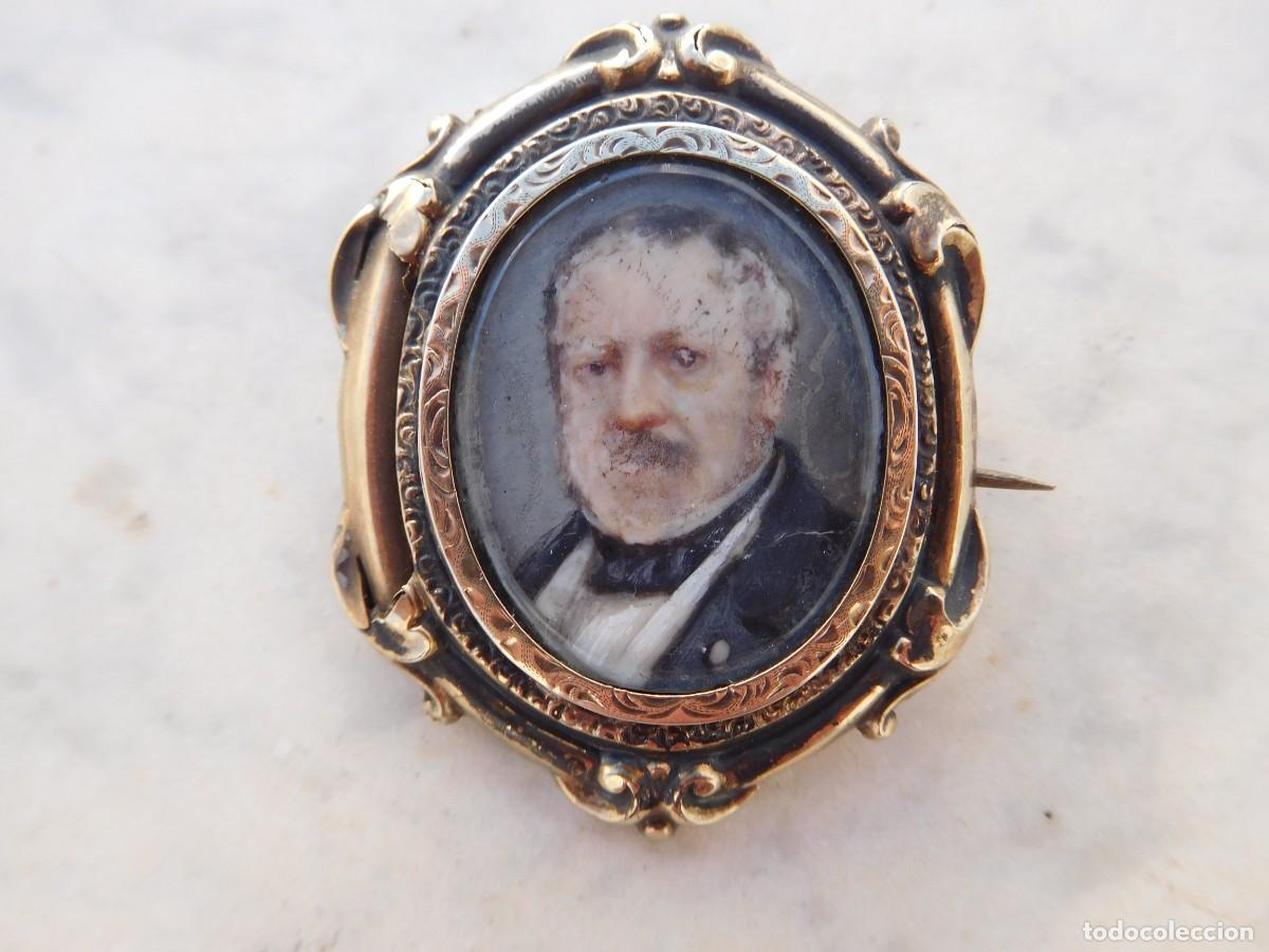 Joyeria: Broche antiguo de plata dorada - Foto 1
