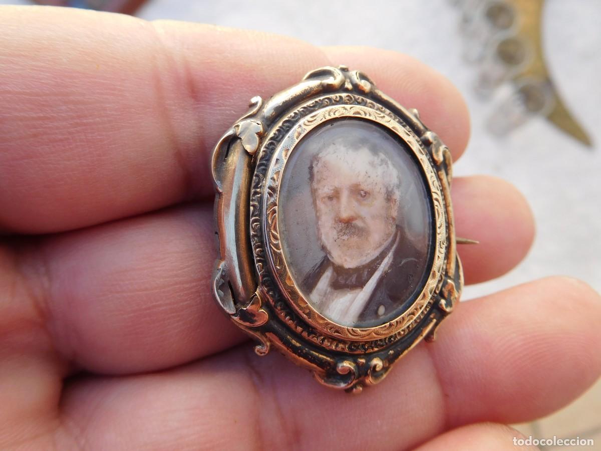 Joyeria: Broche antiguo de plata dorada - Foto 4
