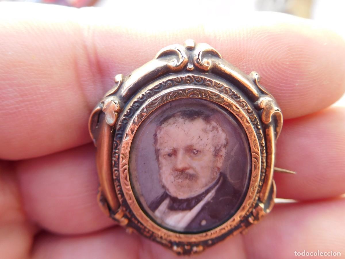 Joyeria: Broche antiguo de plata dorada - Foto 6