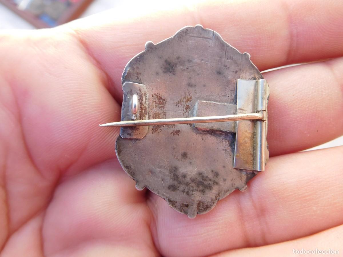 Joyeria: Broche antiguo de plata dorada - Foto 7