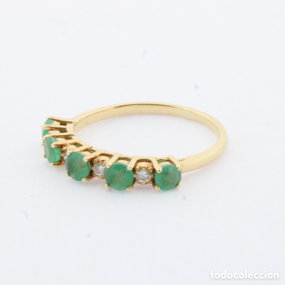 Joyeria: Anillo esmeraldas y diamantes - Foto 2
