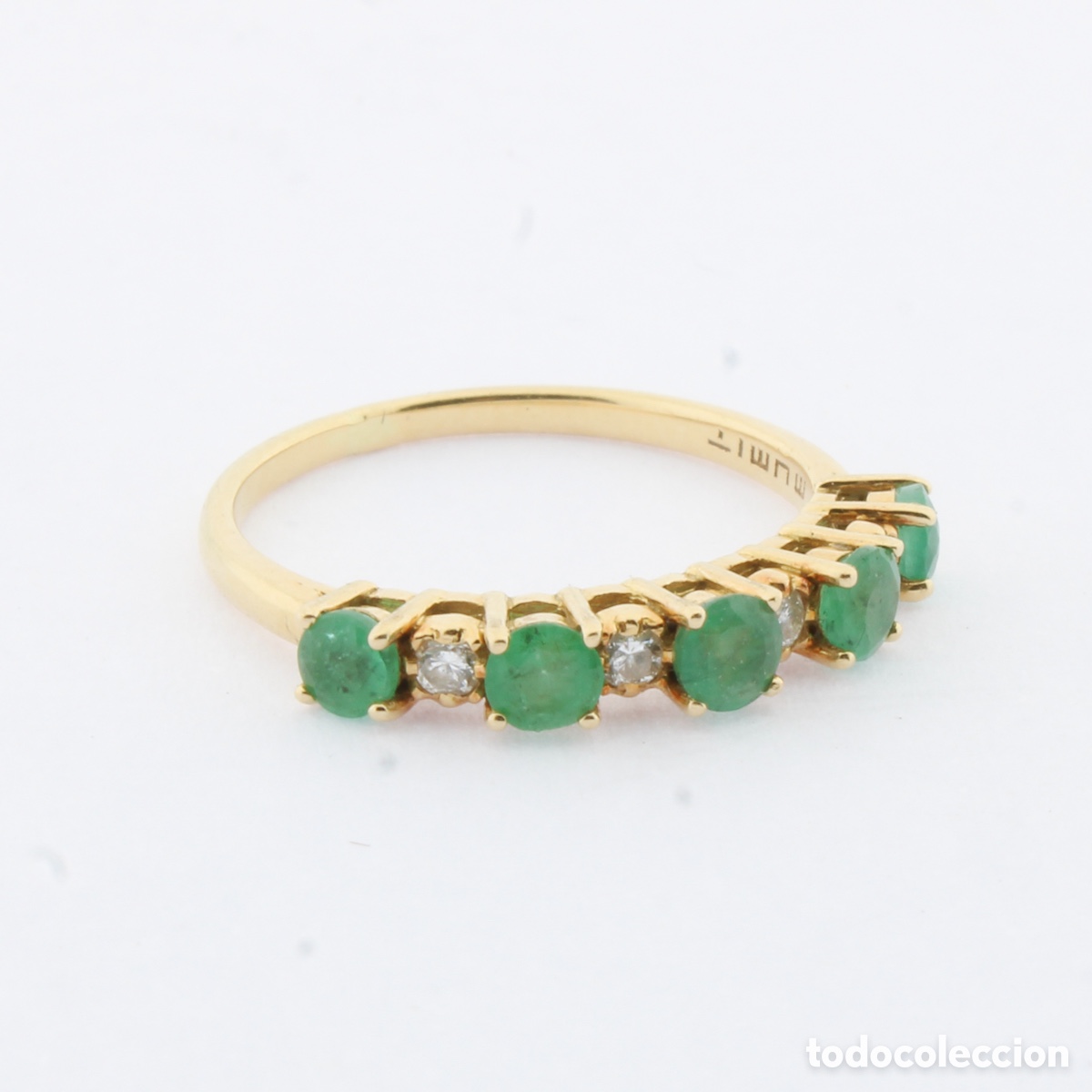 Joyeria: Anillo esmeraldas y diamantes - Foto 3