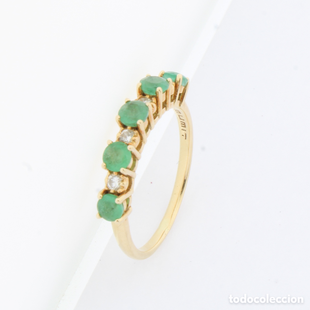 Joyeria: Anillo esmeraldas y diamantes - Foto 8