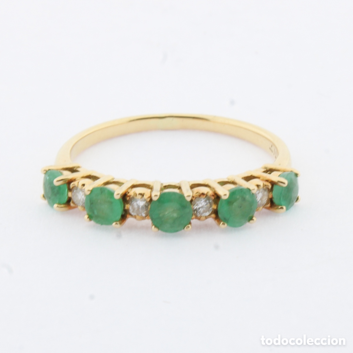 Joyeria: Anillo esmeraldas y diamantes - Foto 1