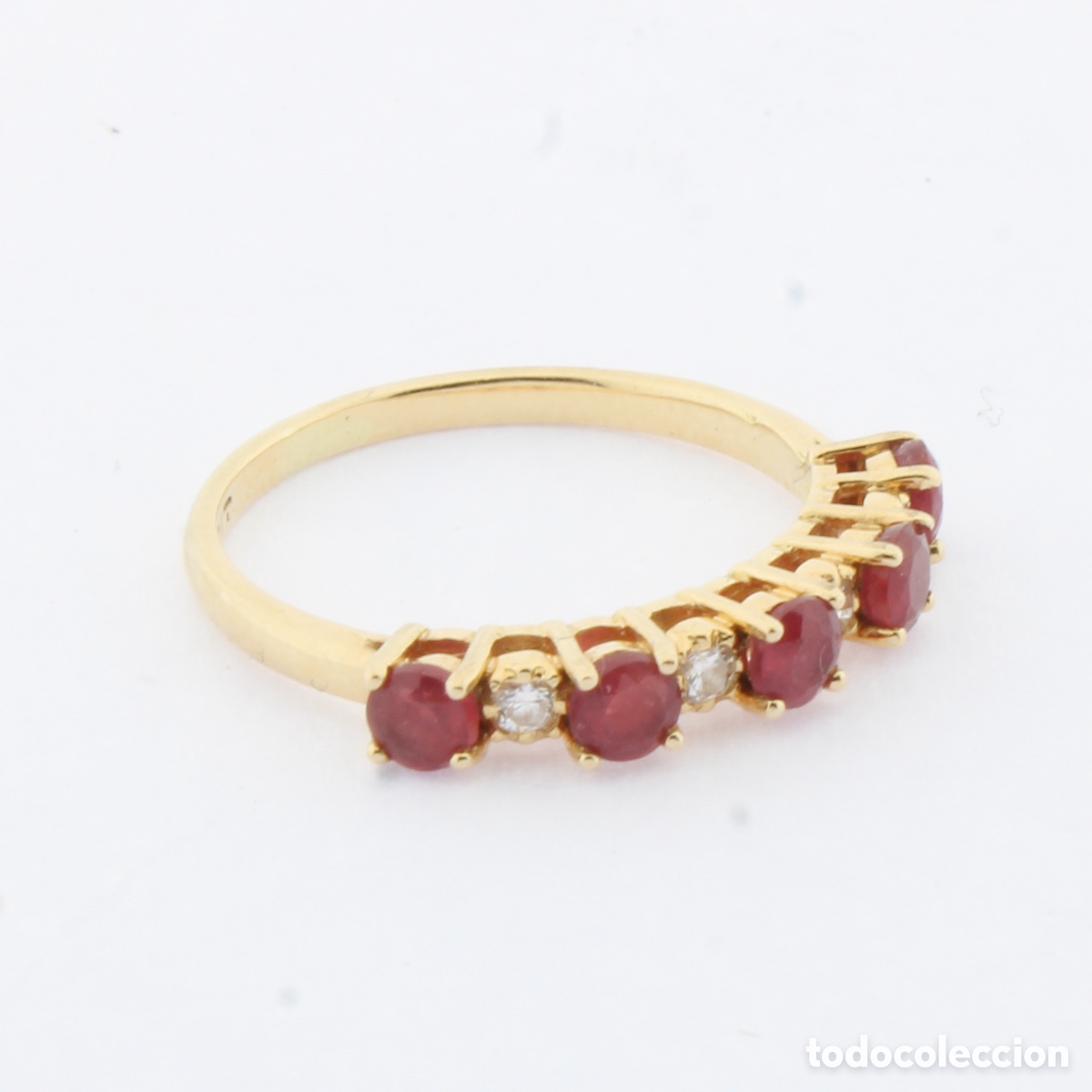 Joyeria: Anillo rub&iacute;s y diamantes - Foto 3