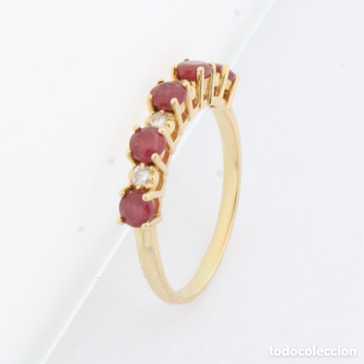 Joyeria: Anillo rub&iacute;s y diamantes - Foto 6