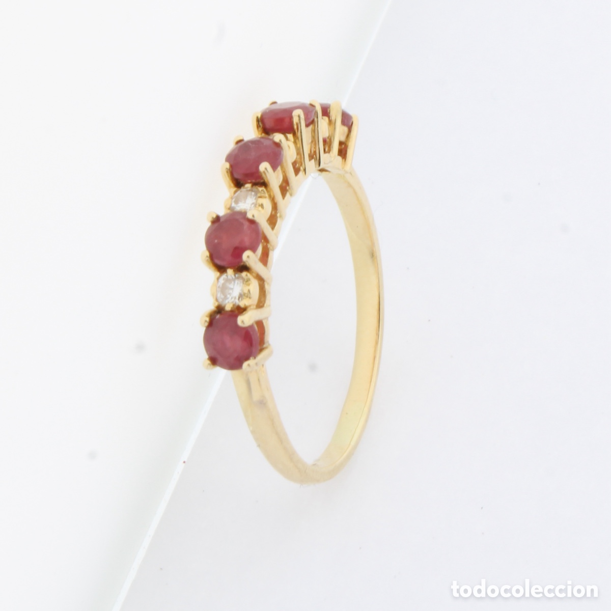 Joyeria: Anillo rub&iacute;s y diamantes - Foto 7