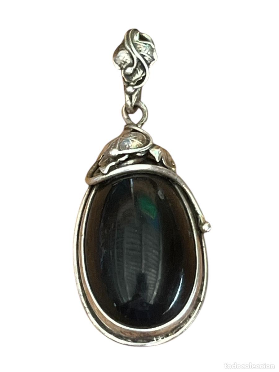 Joyeria: COLGANTE DE PLATA Y &Oacute;NIX. - Foto 1