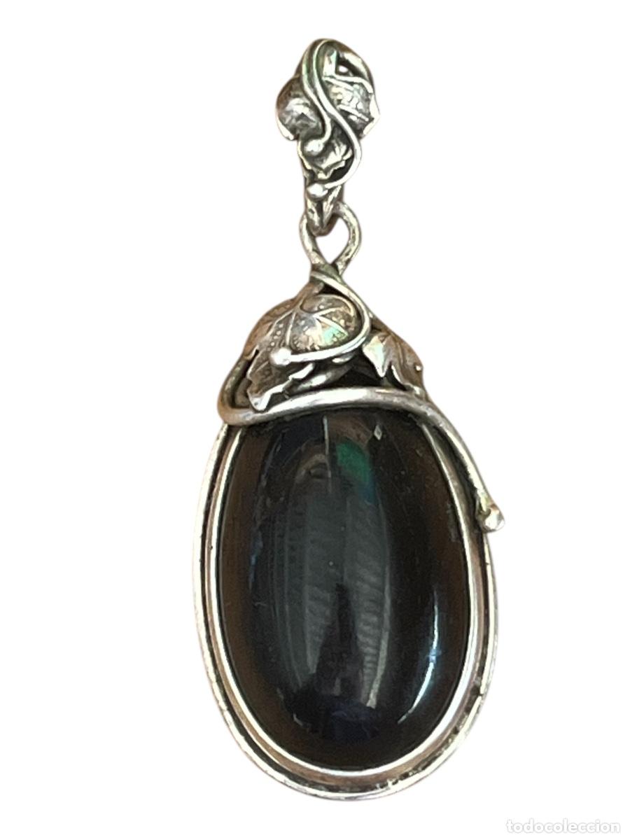 Joyeria: COLGANTE DE PLATA Y &Oacute;NIX. - Foto 2