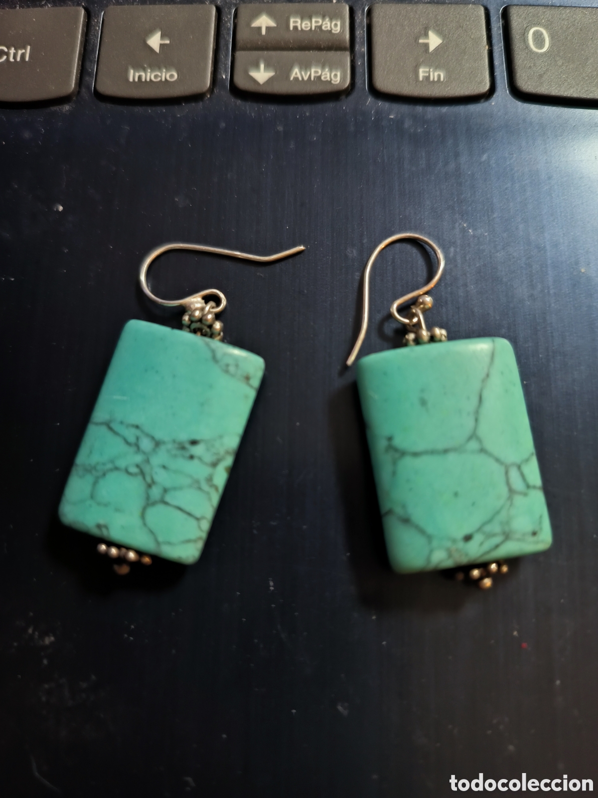 Joyeria: Hermosos pendientes de color turquesa - Foto 1