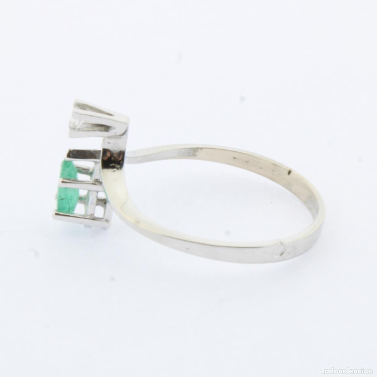 Joyeria: Anillo oro blanco con diamante y esmeralda - Foto 5