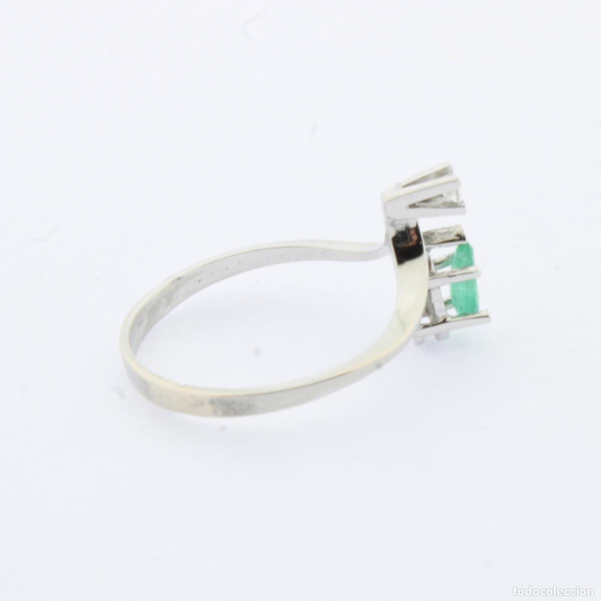 Joyeria: Anillo oro blanco con diamante y esmeralda - Foto 7