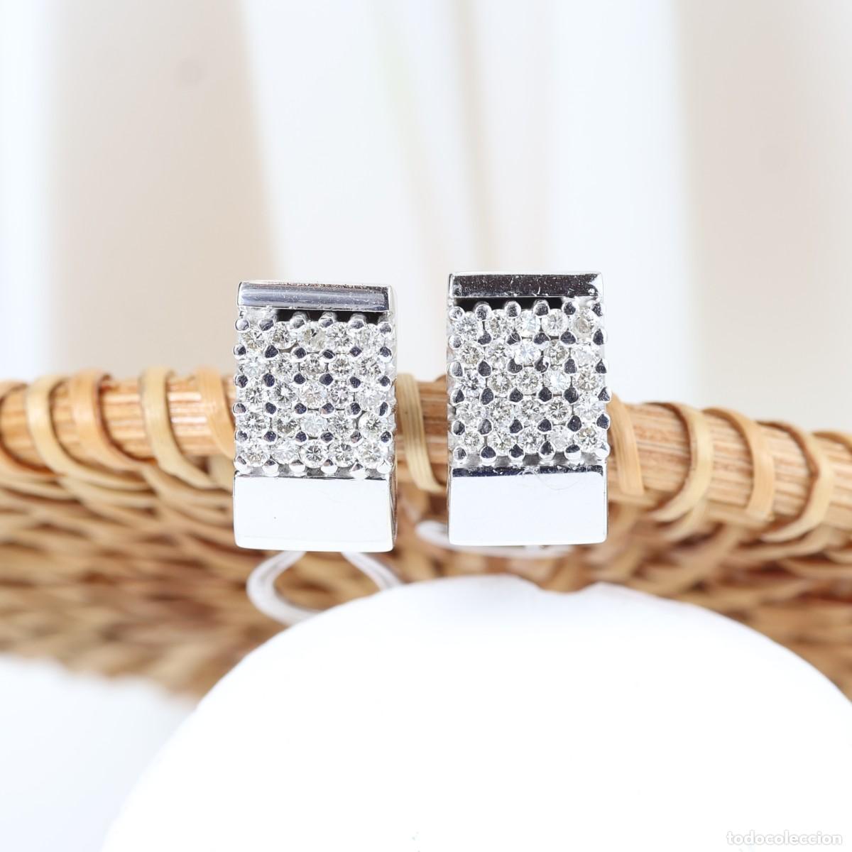 Joyeria: Pendientes oro blanco con brillantes - Foto 1