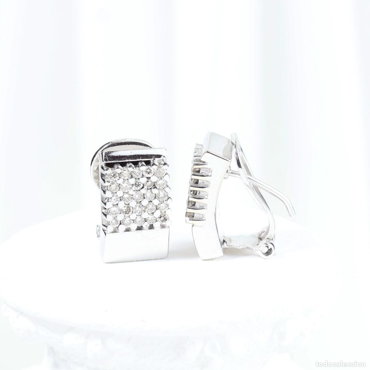 Joyeria: Pendientes oro blanco con brillantes - Foto 9
