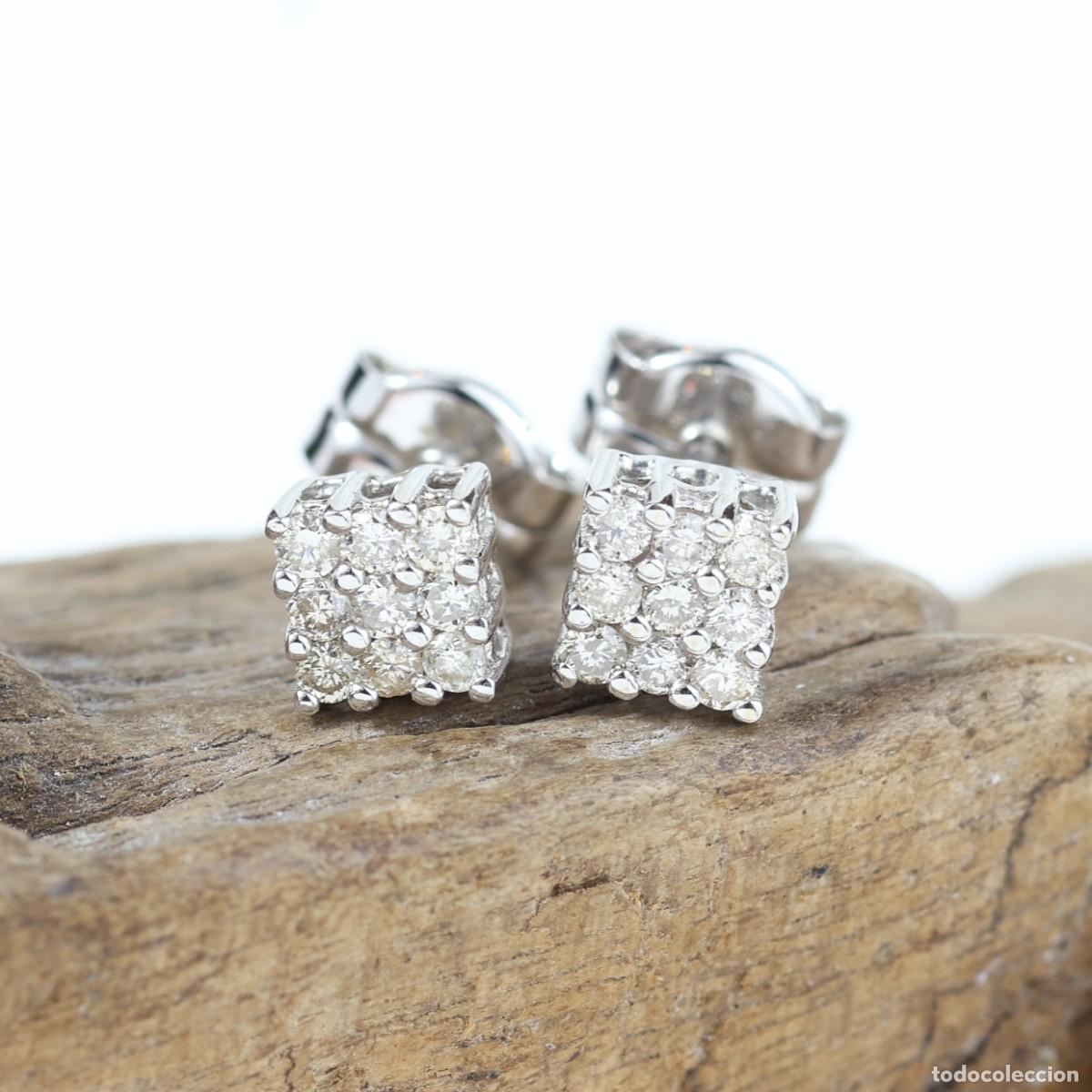 Joyeria: Pendientes oro blanco con brillantes - Foto 1